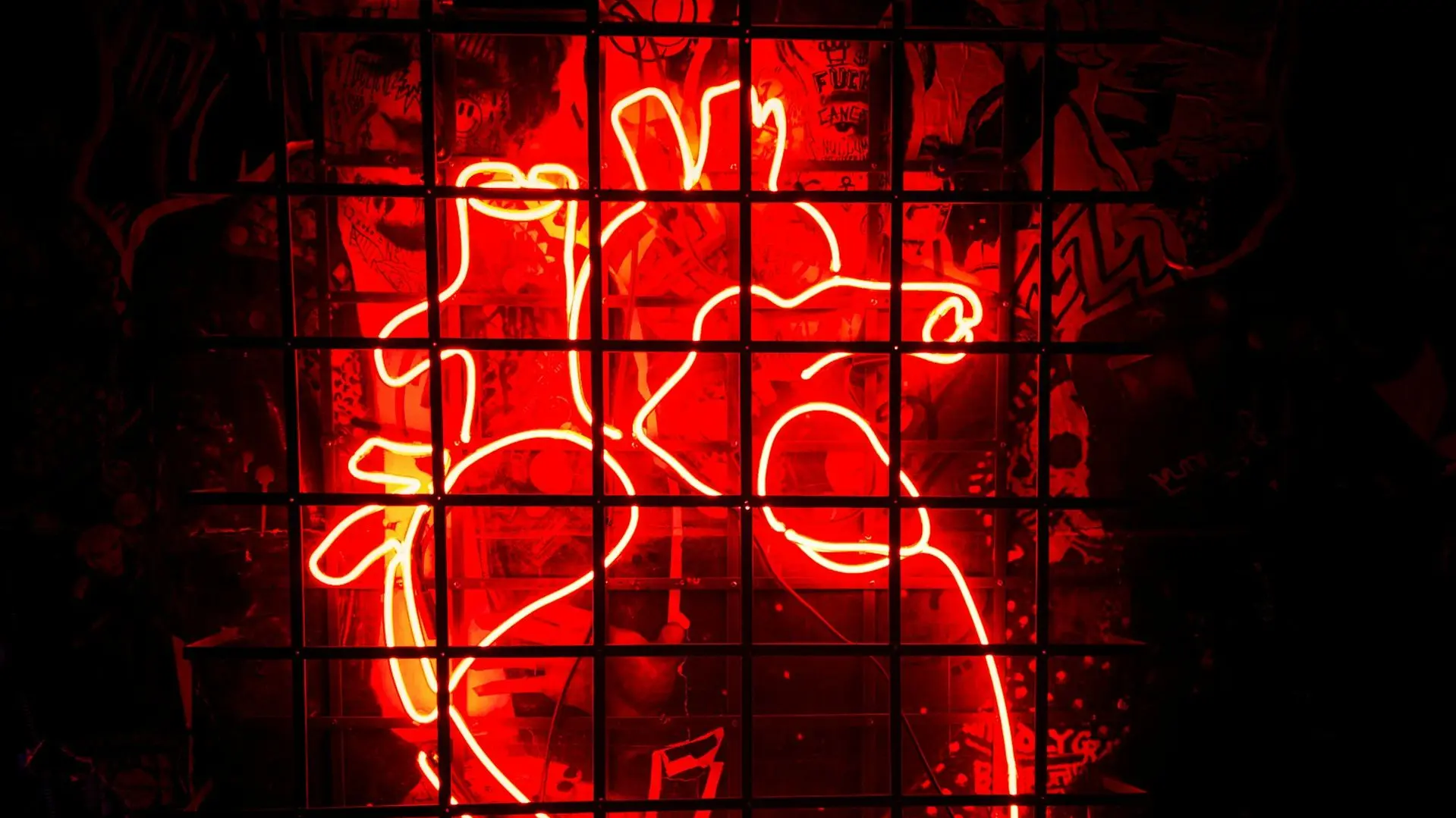 heart neon signage