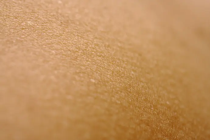 a close up view of a person's skin